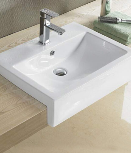 Semi recessed Basins