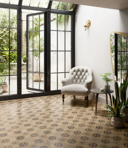 Sant'Agostino Intarsi Classic Natural Surface Porcelain Tile - 20cm X 20cm - Intarsi Classic 03