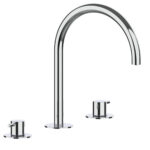 Emporio Bagno Pepe 3 Hole Deck Mounted Basin Mixer Tap - Matt Black