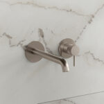 Emporio Bagno Elle Volante Wall Mounted Basin Mixer Tap - Inox