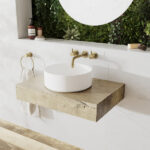 Ashton And Bentley Daphne Round Countertop Basin - 370mm Wide - Matt White