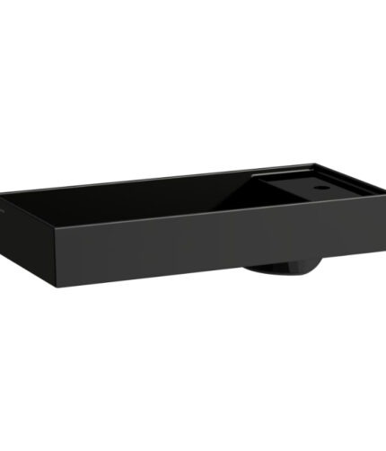 Laufen Kartell Countertop Basin - 750mm Wide - 0 Tap Hole - Matt Black